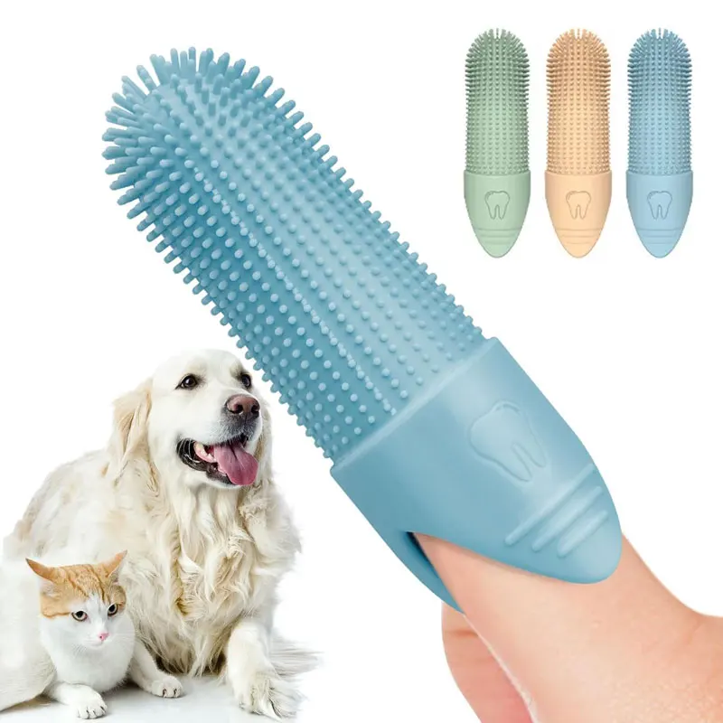 

Dog Toothbrush, Soft Silica Gel Toothbrush For Dog and Cat, 360° Cleaning Finger Toothbrush, Dog Teeth Cleaning, Pet Products