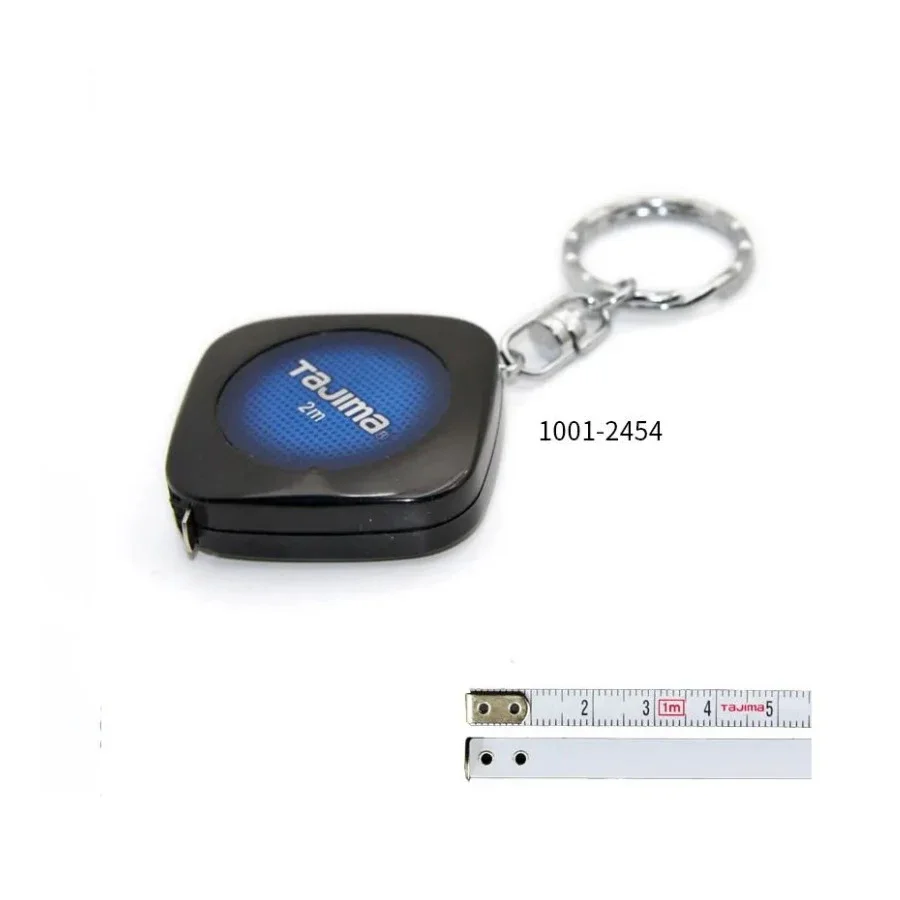 Tajima 1001-0056 1/2/3M Mini Tape Measure 6mm Wide Keychain Ruler Home Tool Accessories