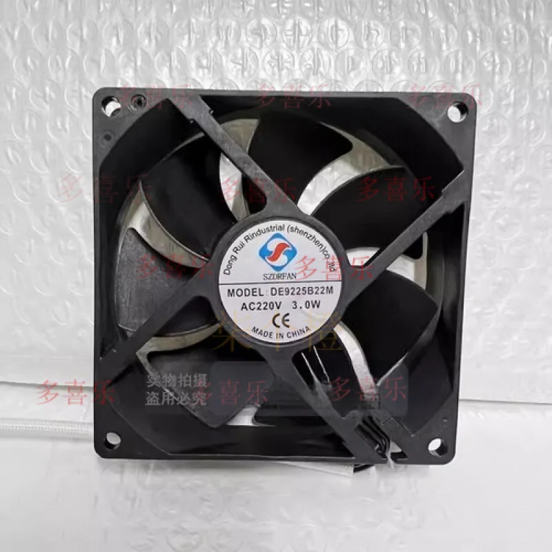 

EE 1PCS DE9225B22M 9225 AC220V 3W 9CM Double Ball Axial Cooling Fan