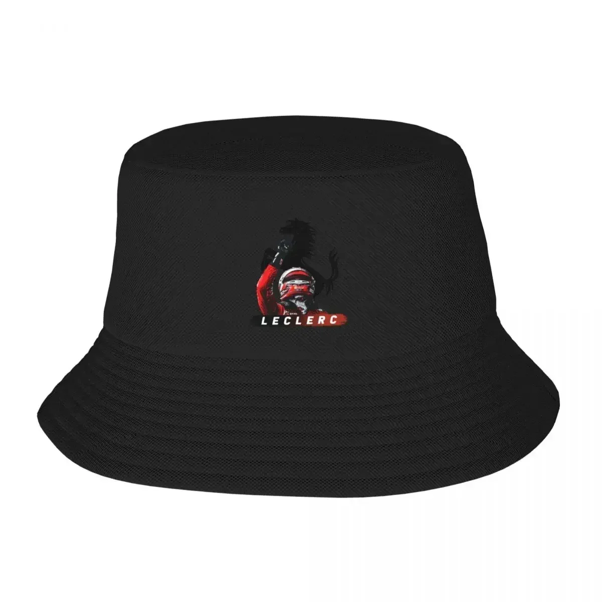 New leclerc Essential T-Shirt Bucket Hat black  Man For The Sun Rave Bobble  Girl'S s Men's