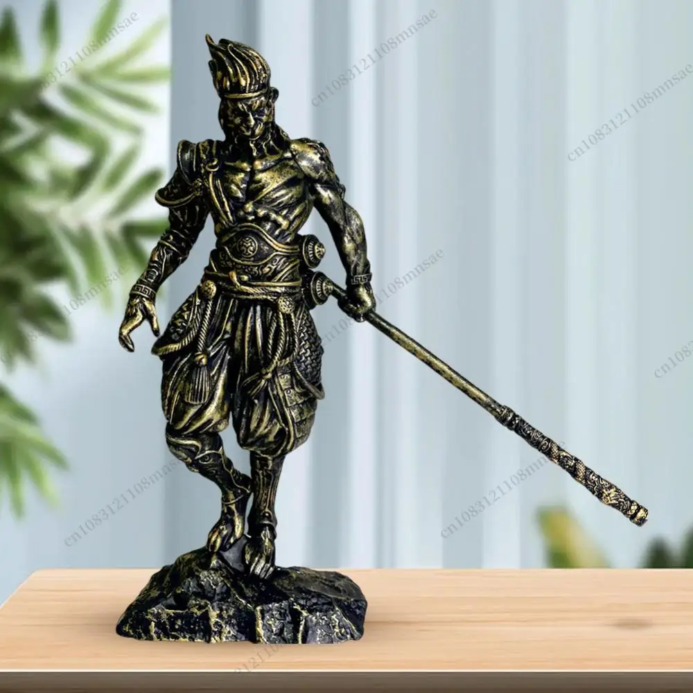 Home Decor SunWuKong Sculptures Living Room Decoration Goku Figurines Handmade Qitian Dasheng Model Office Desk Accessories