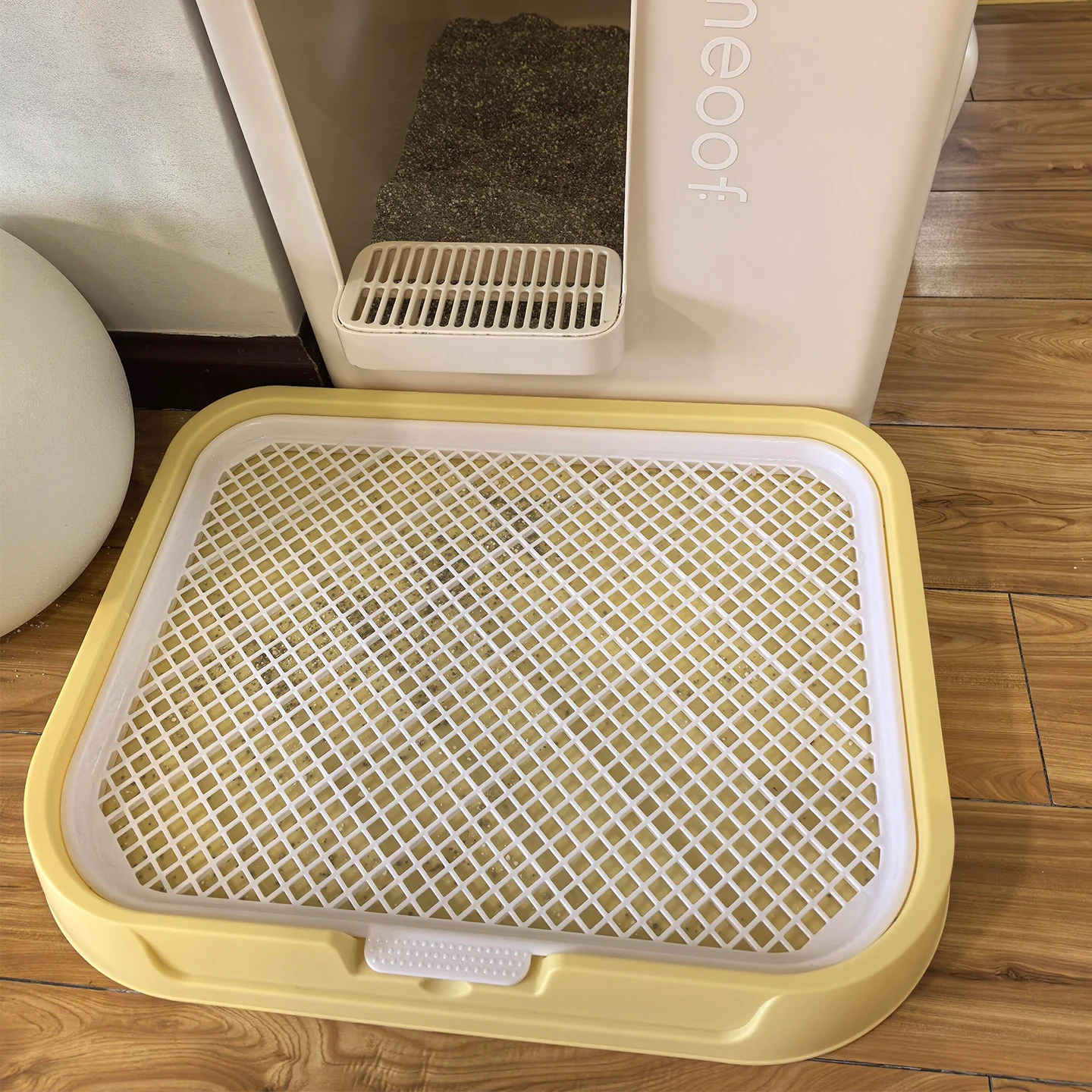 

Cat toilet cat litter box anti-splash pad double layer filter sand control mat