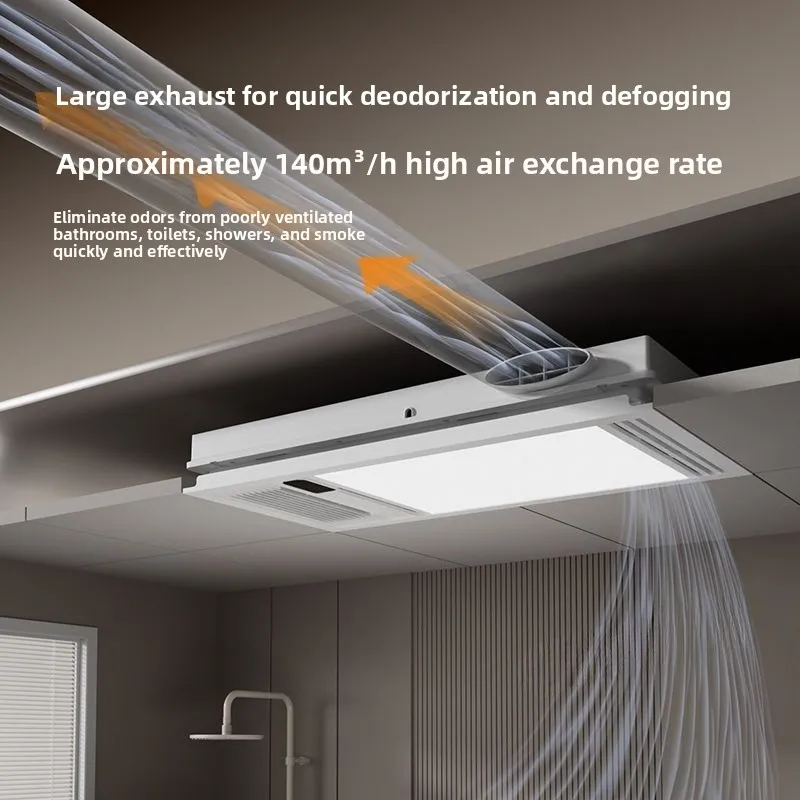 Ultra-thin Yuba integrated ceiling exhaust lighting