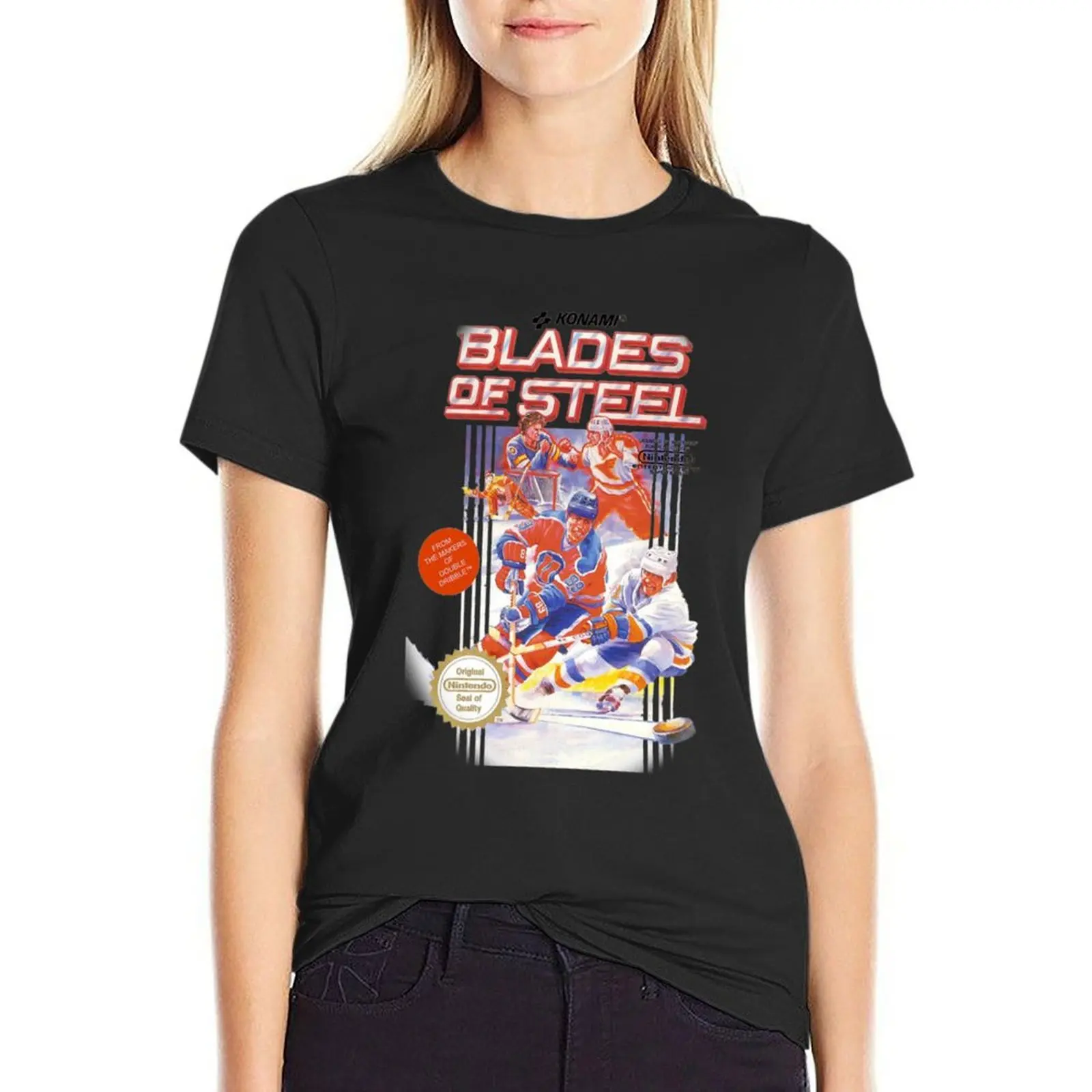 Blades of Steel T-Shirt lady clothes summer top t-shirts for Women graphic tees funny