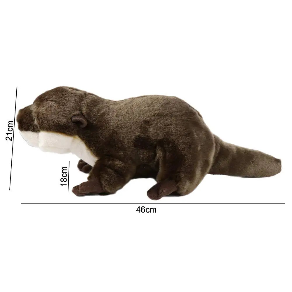 Weihnachtsgeschenk Kinderspielzeug 46 cm weiches lebensechtes Tier Plüschtier Simulation Otter Otter Plüschtier Otter Stoffpuppen Stofftier