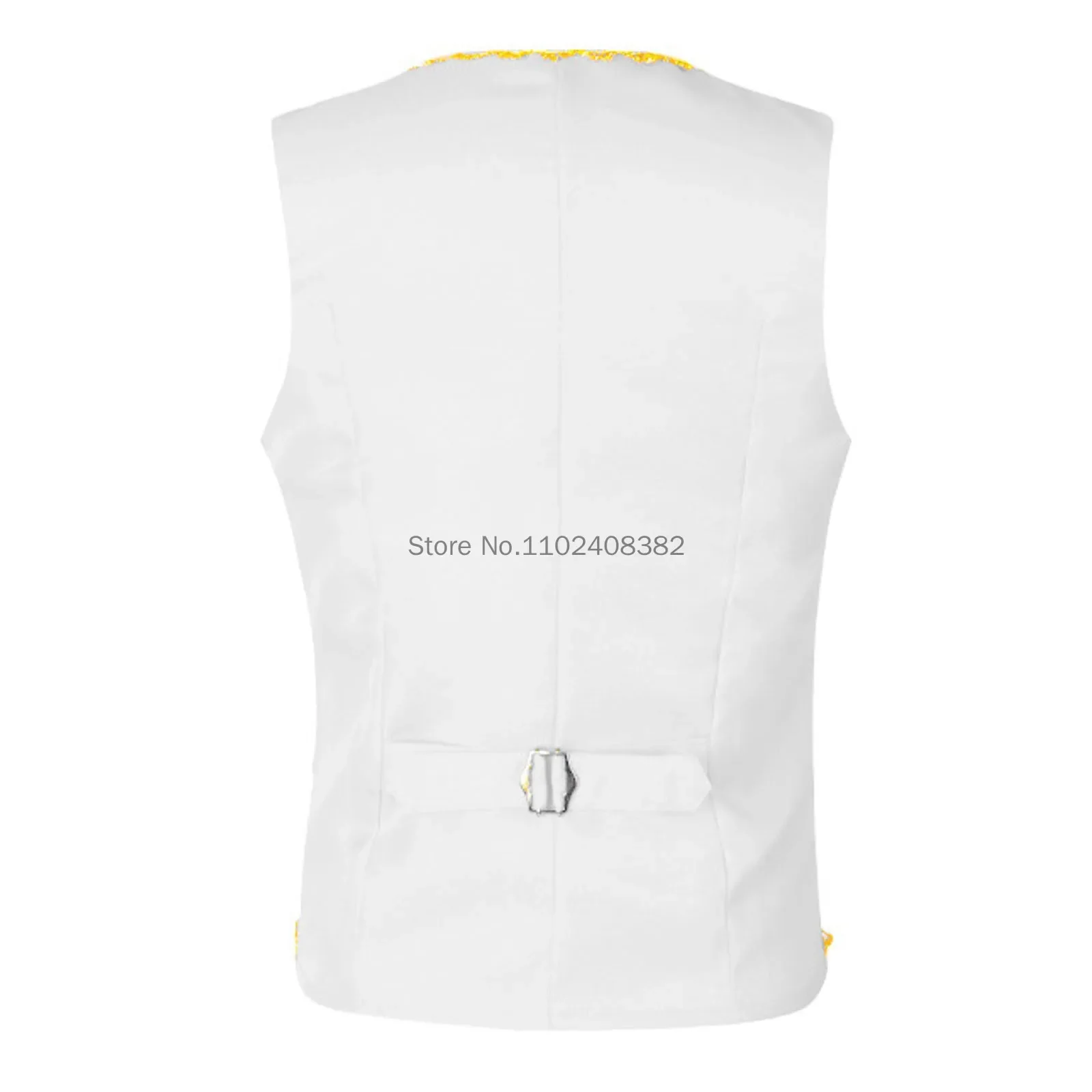 Gold Embroidery Baroque Vest Men Slim Fit Palace Prince Gentleman Black Vest Waistcoat Men Stage Prom Drama Opera Costume