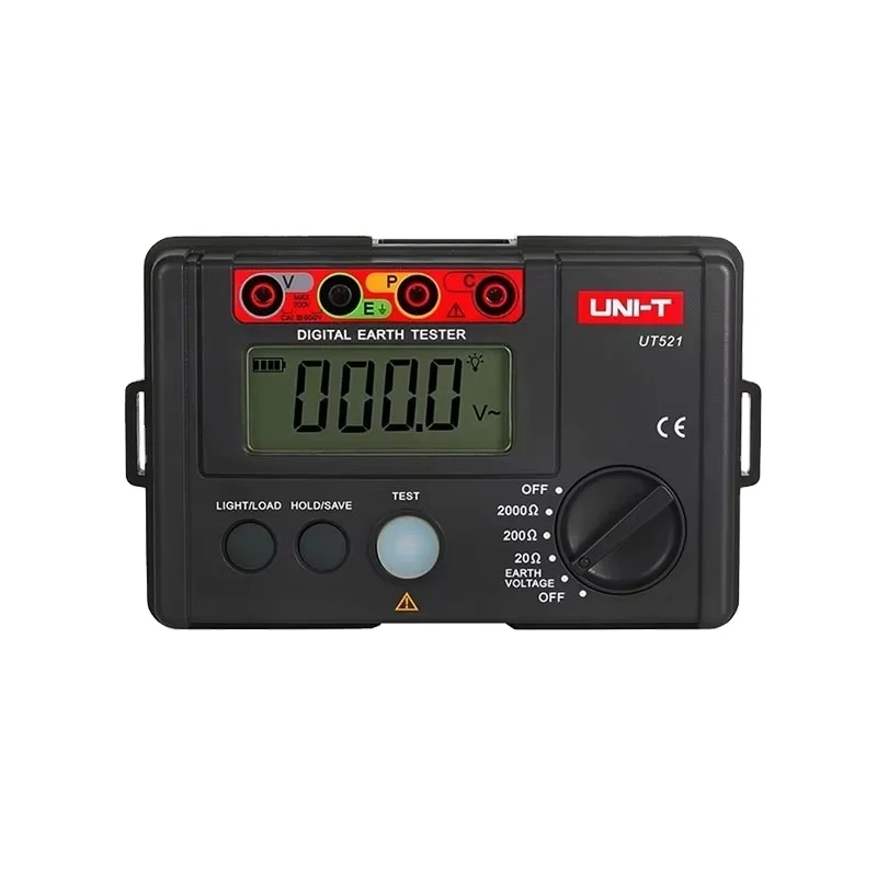 UT521 UT522 UNI-T Digital Earth Resistance Testers 2000Ω 4000Ω Grounding Resistance Meter Ohm Meter 2-wire 3-wire Testing