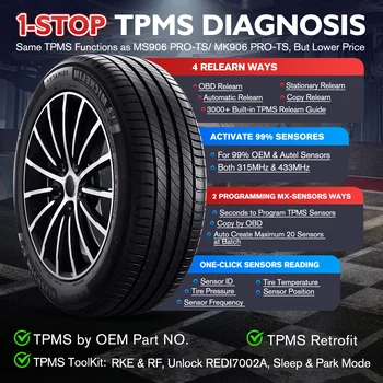 Nejnovější diagnostické nástroje pro automobily Autel MaxiCOM MK900-TS s plnou funkcí TPMS, skenery CAN FD/DOIP, upgrade MK808S TS MX900TS 8 nejlepší prodej telefony vkworld - №7