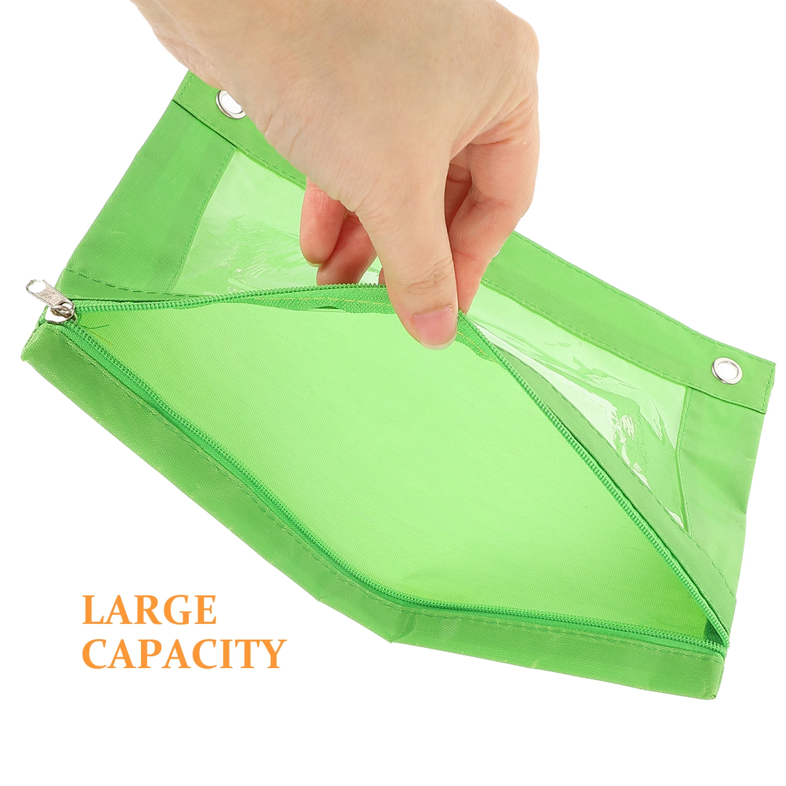 

2 Pcs File Bag Pen Slot Binder Organizer Holder Pockets Pouch Pencil Detachable