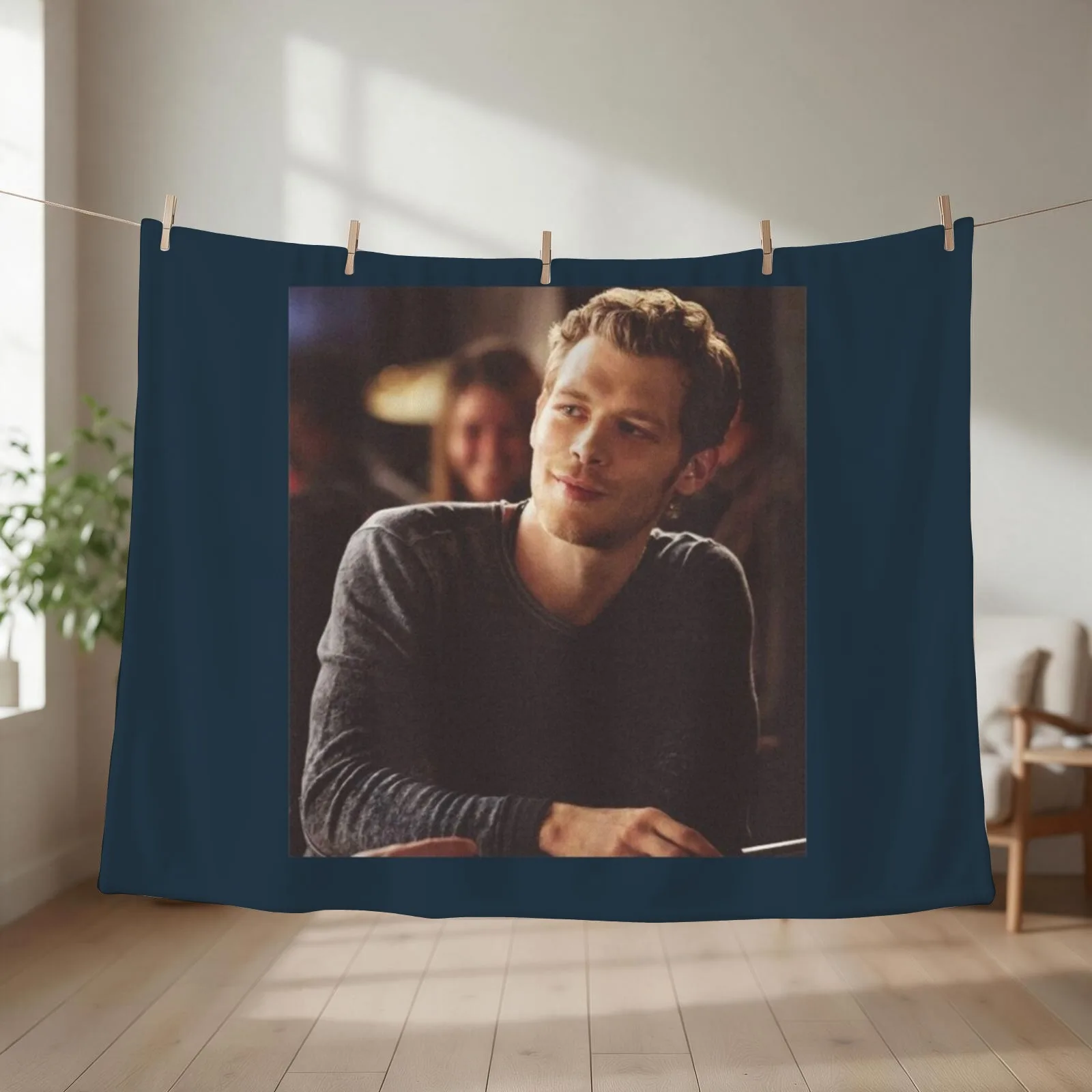 Klaus mikaelson the originals Throw Blanket decorative Hairy Softest Plaid Blankets