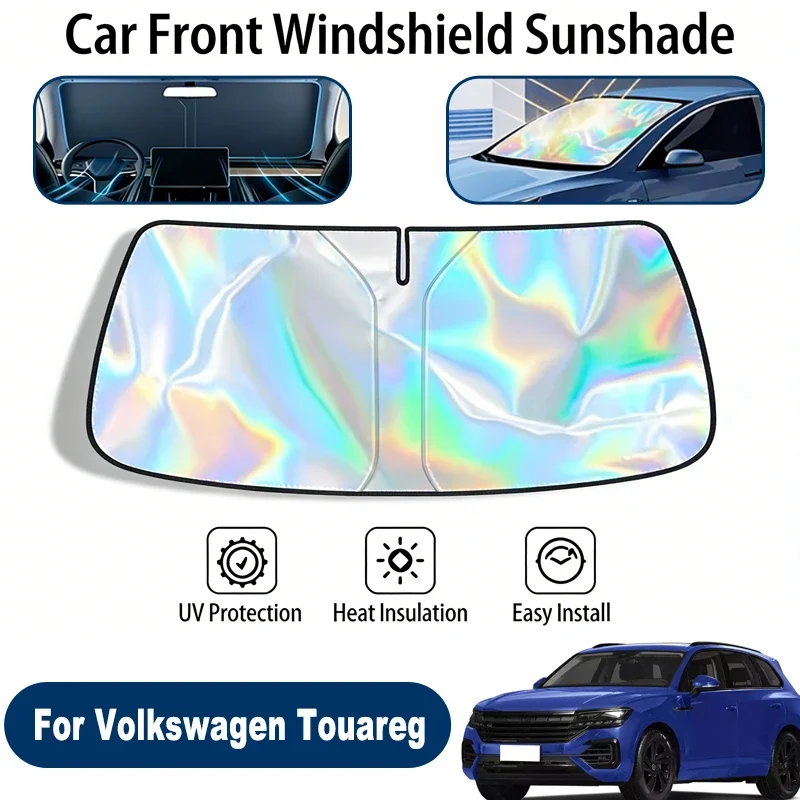 

Car Windshield Sun Shade UV Reflective Sun Visor Protection Cover For Volkswagen Touareg 7L 7P CR 2002-2026