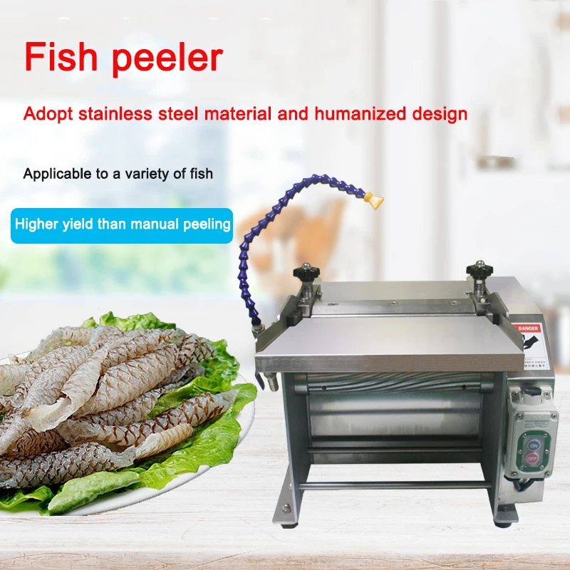 Small Table Type Squid Peeling Machine Grass Carp Electric Peeling Machine Luofei Fresh Fish Stainless Steel Peeling Machine