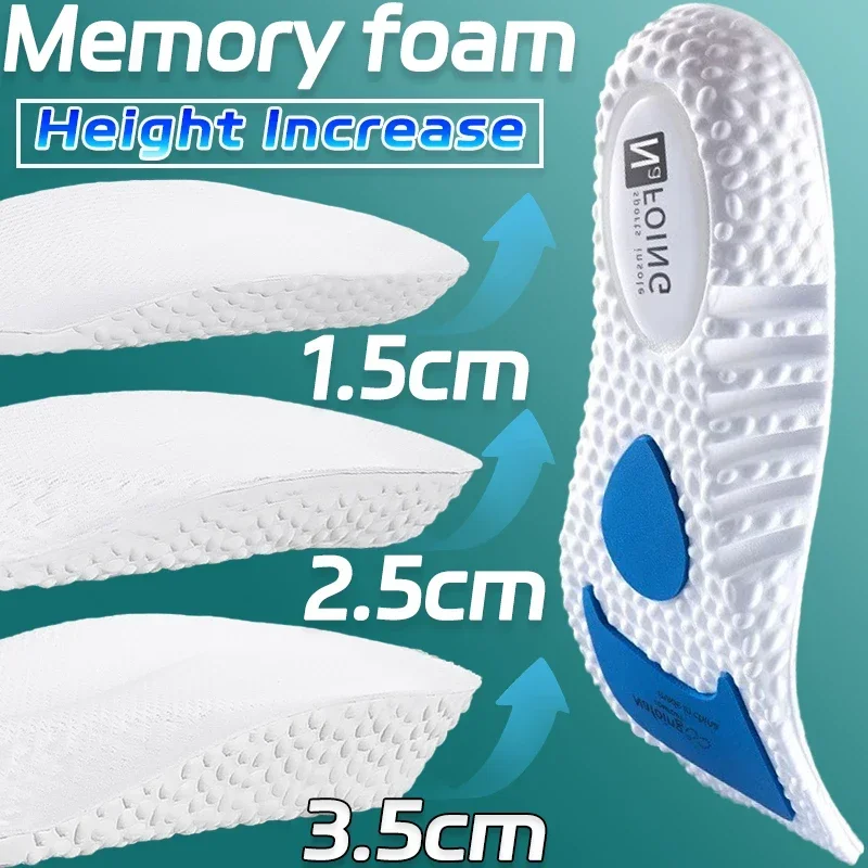 Plantillas para aumentar la altura, zapatillas, soporte para el arco, almohadilla para zapatos, Reduce el dolor, plantilla para la fatiga, alivia la fascitis Plantar, cojín para zapatos deportivos