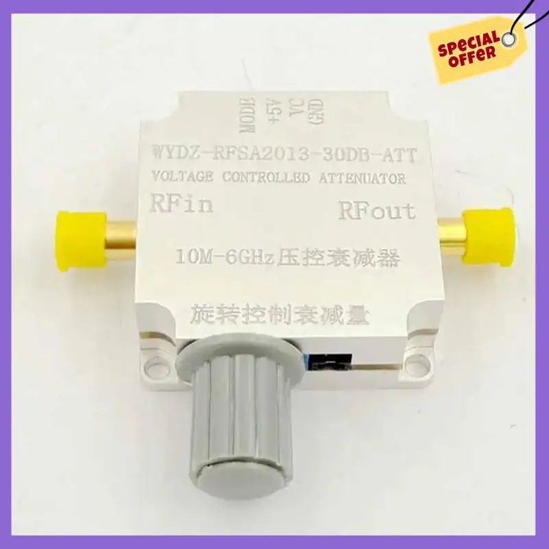 

-A96Z 10M-6Ghz Аттенюатор с управлением напряжением Динамический диапазон 30 дБ, интерфейс SMA, высокая линейность для сотовой связи, Wimax, LTE