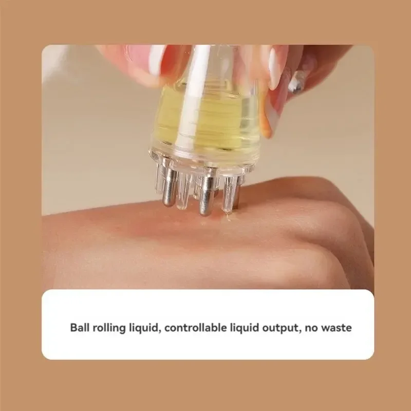 Scalp Applicator Hair Regrowth & Styling Solution Guide Comb Hexagon Head Oil Roller Ball Massage Comb Massage Relaxation Tools image 2