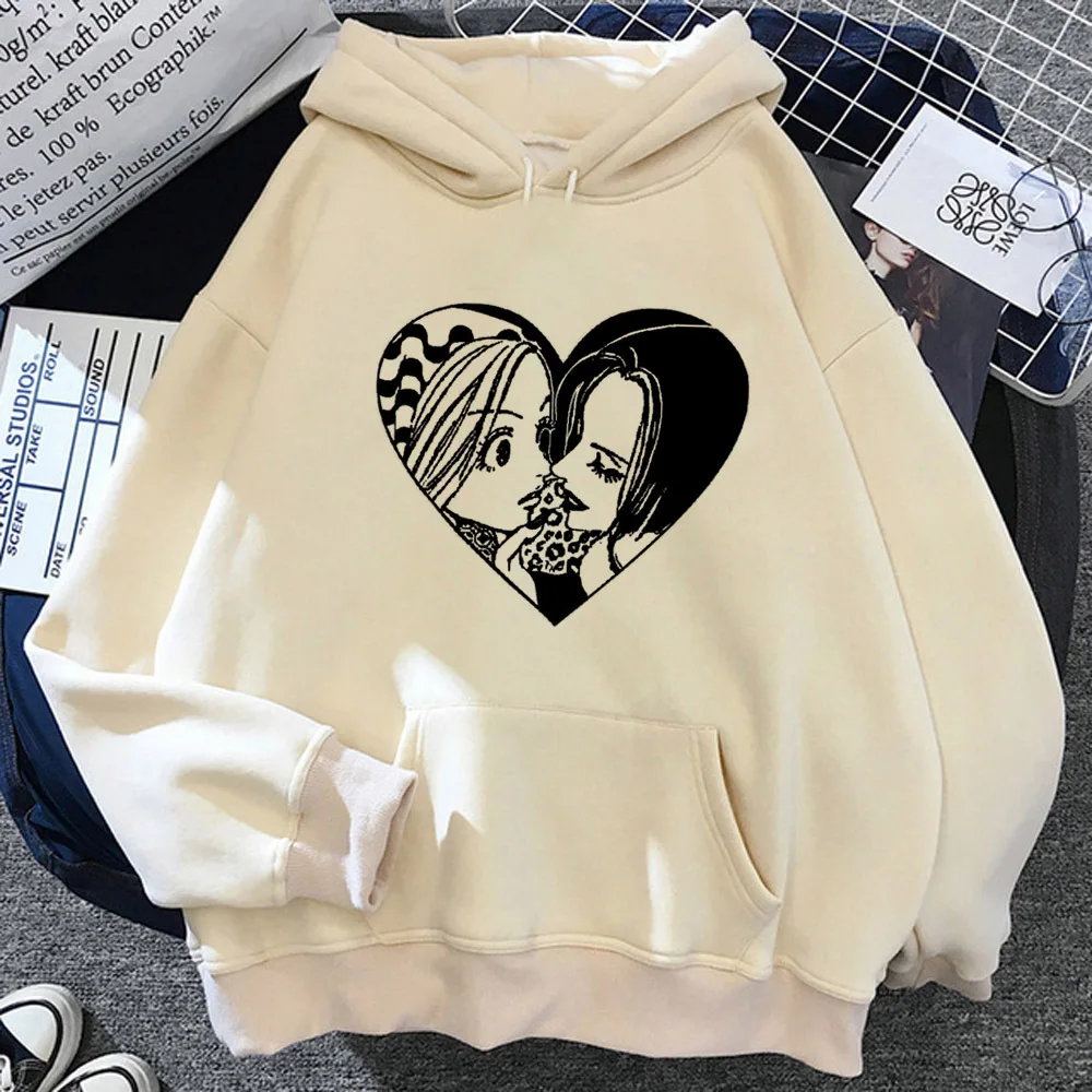 Nana hoodie patterned printed design Japanese comfortable designer women tracksuits pullover anime winter modern style trendy