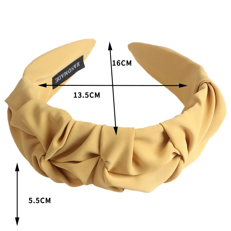 New Pleated Monochrome Personalized Hair Band Fashionable And Versatile Candy Color Face Wash Headband Hair Accessories