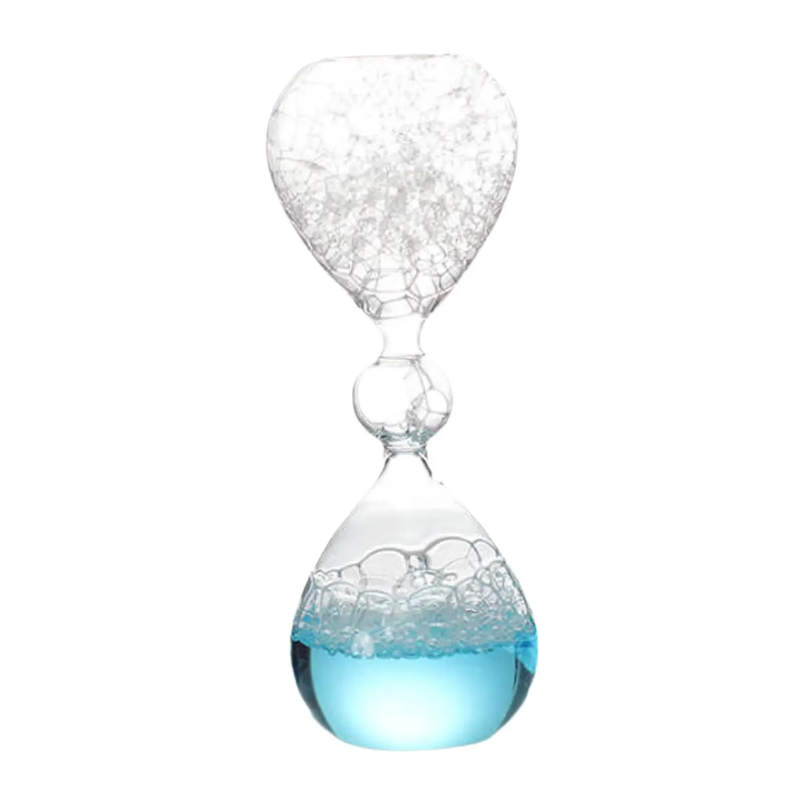 Bubble Hourglass Home Accent Decorative Novelty Entertainment Craft Glass Liquid Motion Timer Hourglass for Kitchen Office Home