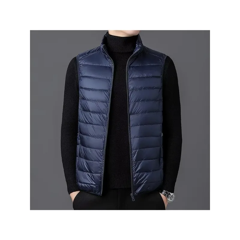 2025 Men's vest, light and thin style, Korean style, casual fashion jacket, trendy cross-border, large size,  jacket, for autum