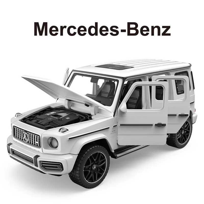 1:32 Alloy Diecast Mercedes-Benz AMG G63 Off-road Car Model Toy 6 Doors Opend SUV High Simulation Car Children\'s Toys Collection