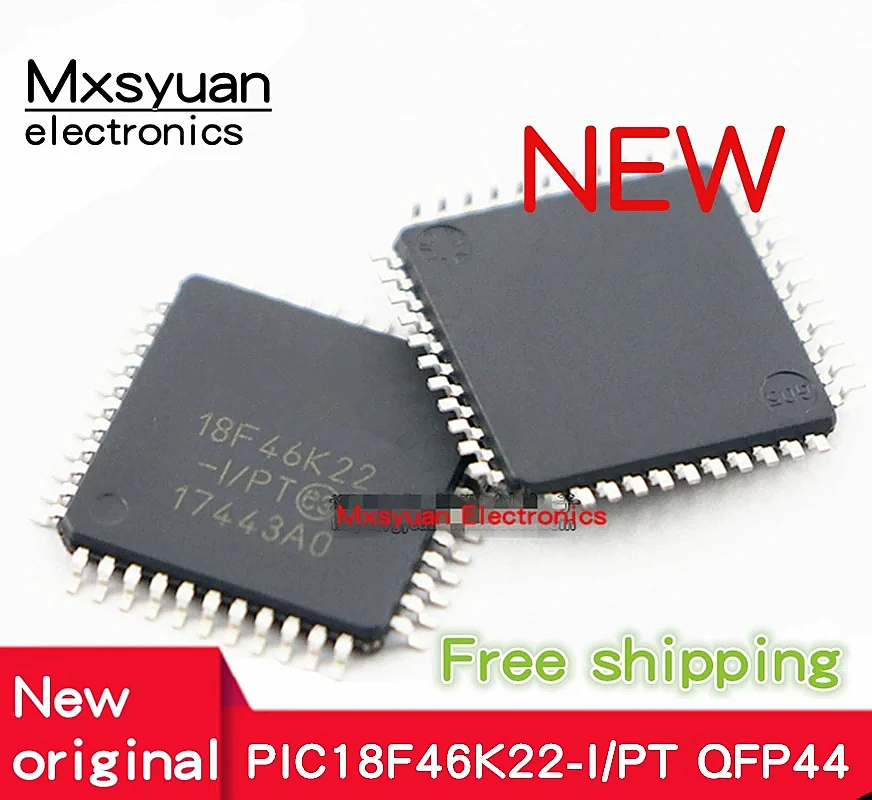 5PCS~50PCS/LOT PIC18F46K22-I/PT PIC18F46K22T-I/PT PIC18F46K22 18F46K22 TQFP-44 100% NEW Microcontroller chip