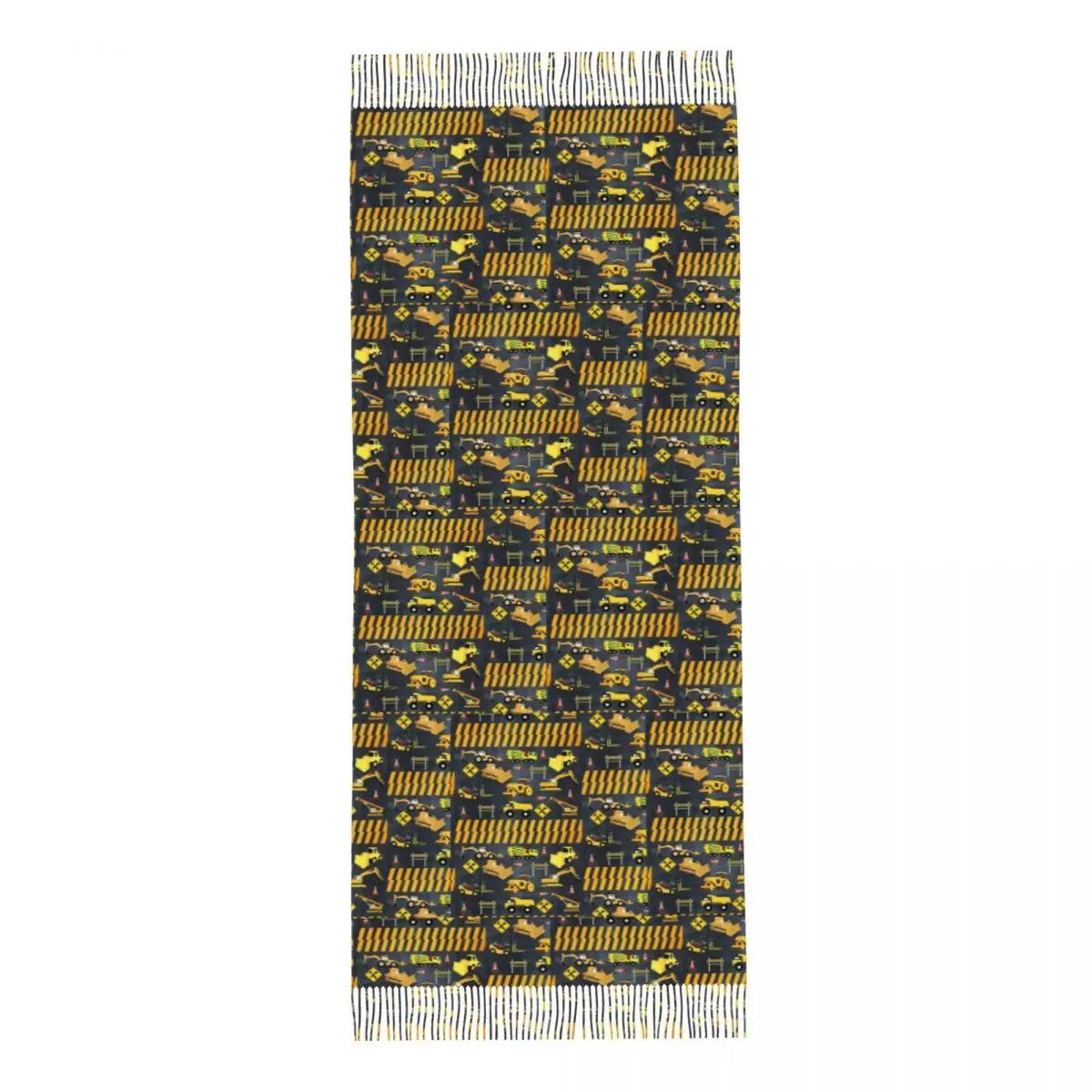 Construction Trucks Heavy Machinery Kids Boy Scarf Tassel Scarves Women Soft Warm Shawls and Wraps Long Fall Winter Shawl Wrap image 4