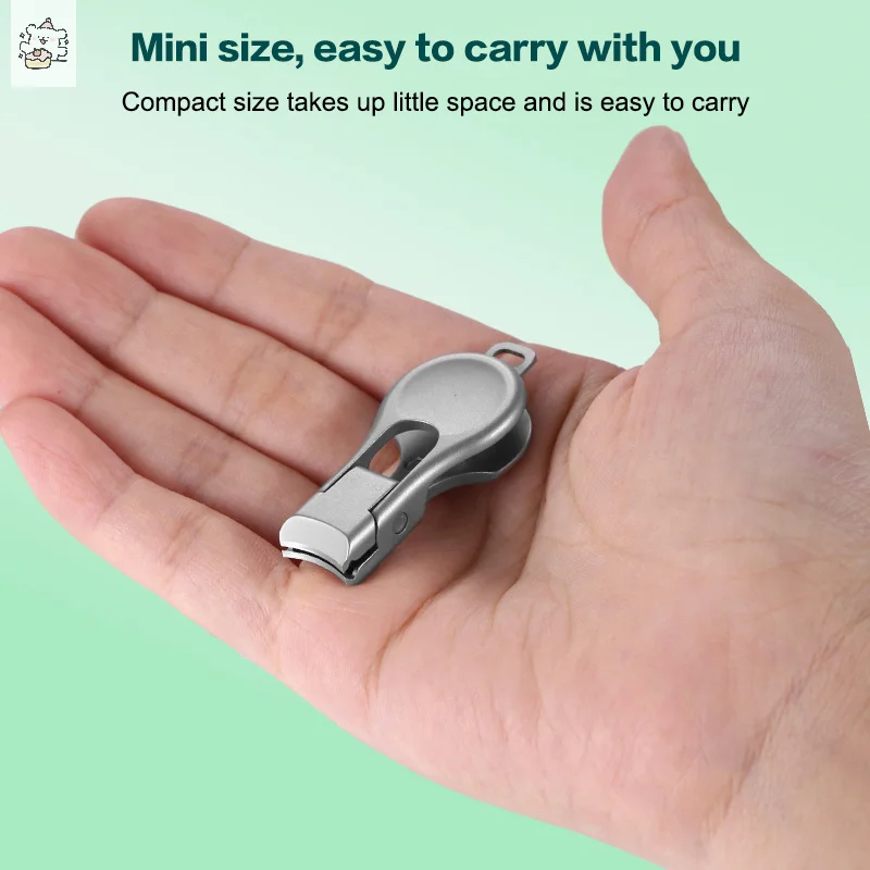 1PC Mini Ultra Thin เล็บ Clipper สแตนเลสแบบพกพาเล็บ Toe Cutter Trimmer กรรไกรเหล็กคาร์บอนเล็บเท้าเครื่องมือ