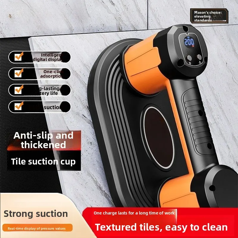 8 Inch Vacuum Air Pump Automatic Air Replenishment Electric Suction Cup Glass Tile Heavy Duty Suction Tool