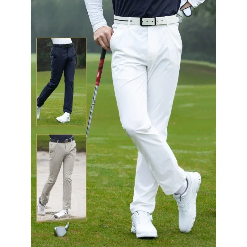 Zipper pocket golf pants men's summer and autumn sports pants clothing men's clothes trousers