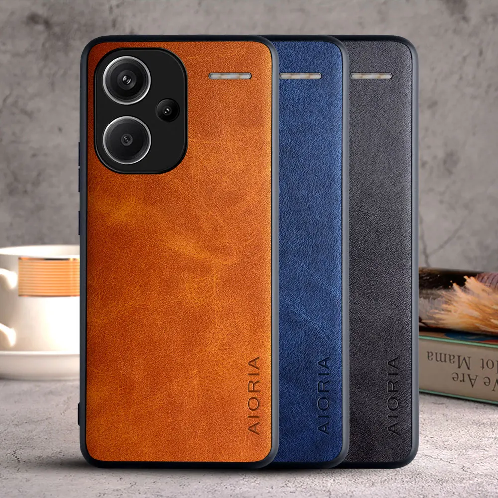 Case for Redmi Note 13 Pro Plus 5G 4G coque Luxury Vintage leather Skin cover funda for xiaomi redmi note 13 pro case capa