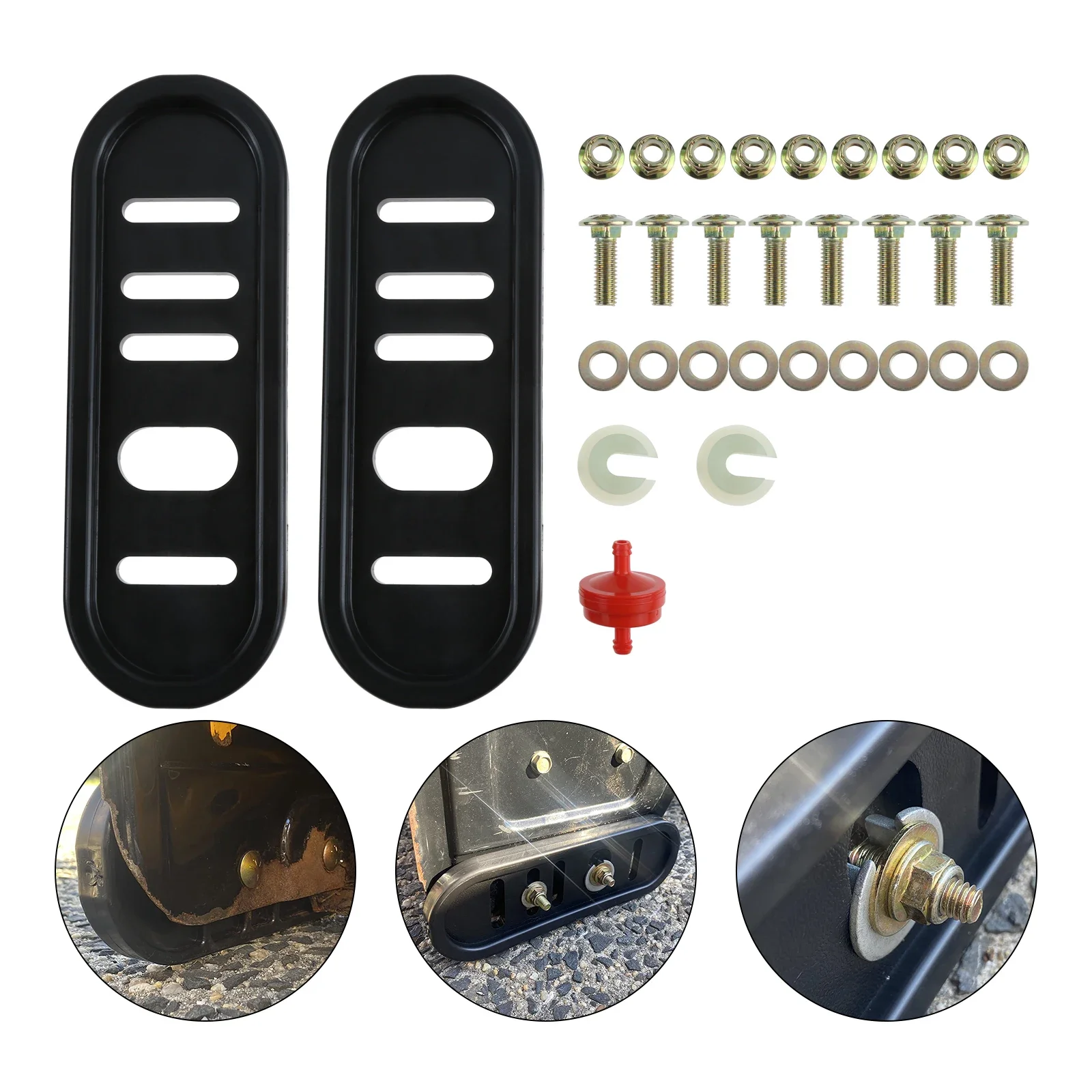 Universal Snow Thrower Slide Shoe Kit for Most 2-Stage and 3-Stage Snow Throwers for Troy-Bilt 31BM63P3 31AH55Q5 31AH64Q4 2009