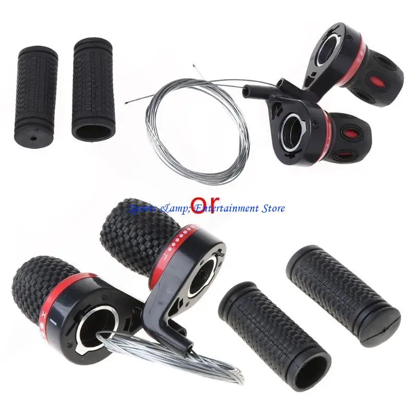 G7NF 1 Pair Derailleur Grips Lever Transmission Twist Grip Speed Change MTB B