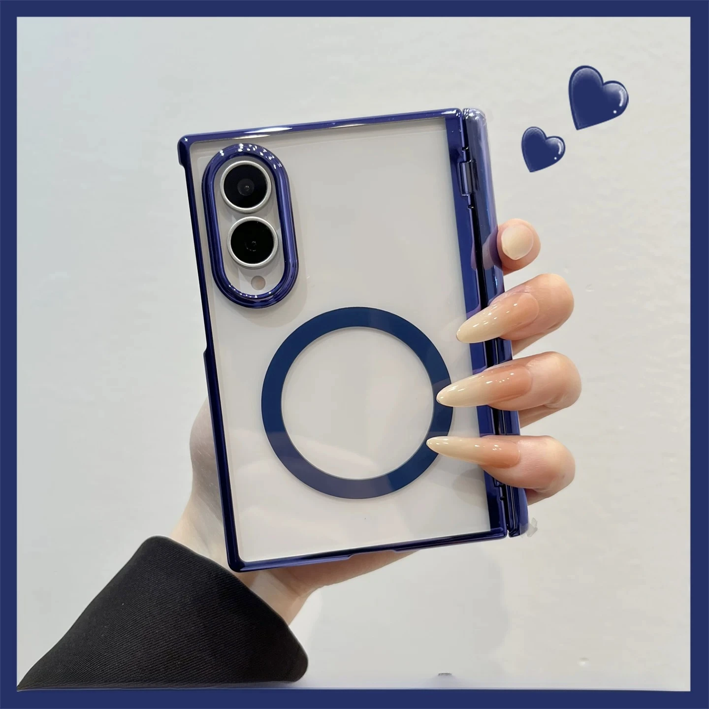 For Samsung Galaxy Z Fold 8 Wide Case Anti-fall Bracket Magnetic Protective Phone Cover For Samsung Galaxy Z Fold 8 Shell Bumper