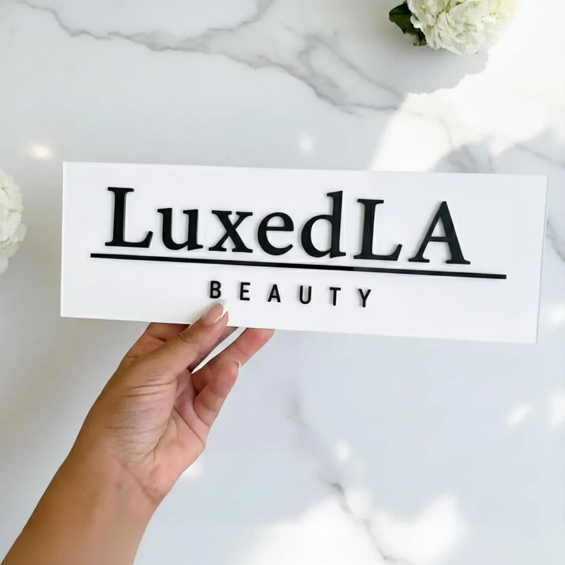 

Custom 3D Acrylic House Sign For Door or Wall Salon Spa Office 3D Letter Personalized Business Nameplate Plaque Free Logo Design