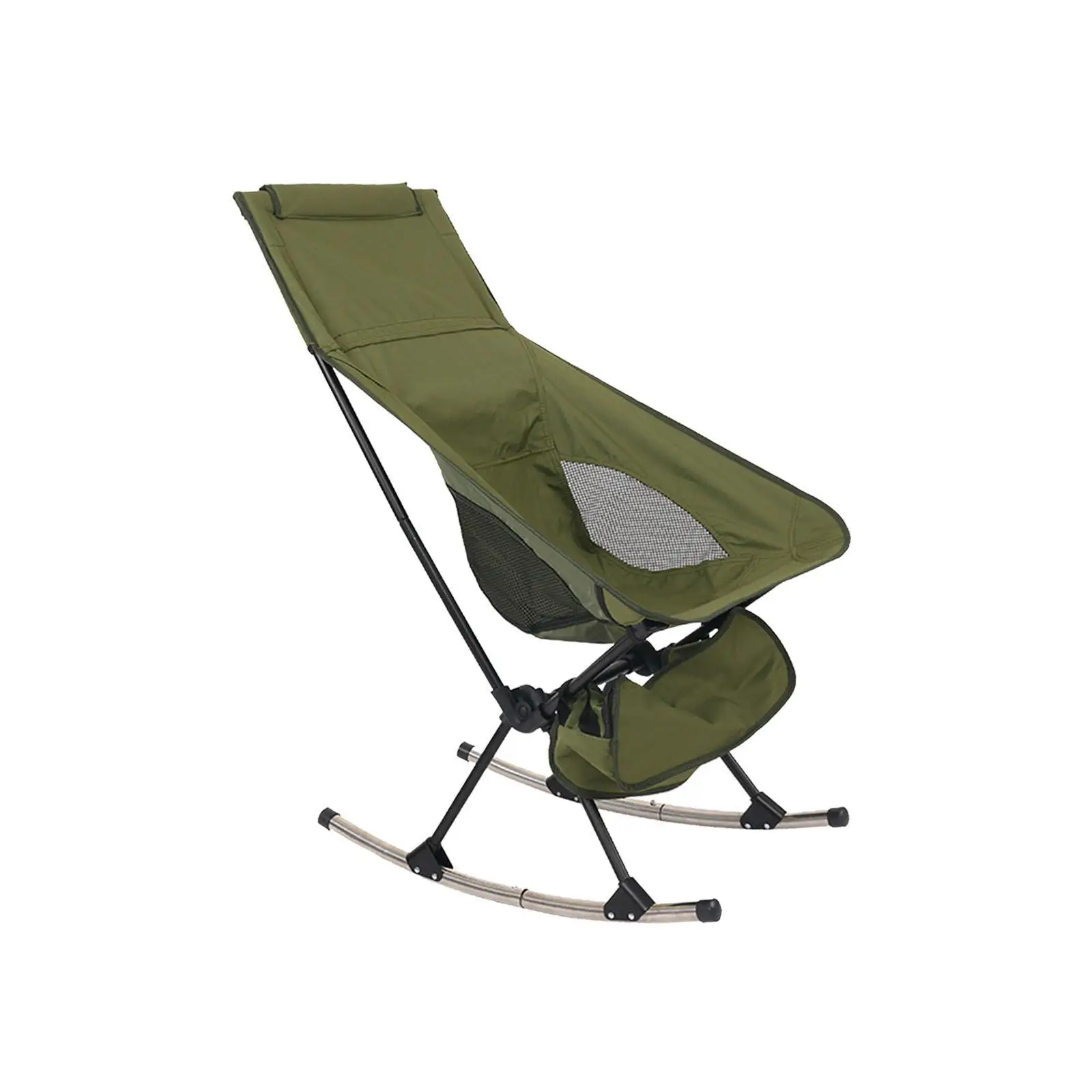 

Folding Camping Chair Outdoor Rocker Camping Seat Camping Stool Chair Rocking Chair Beach Chair for Hiking Backpacking Garden