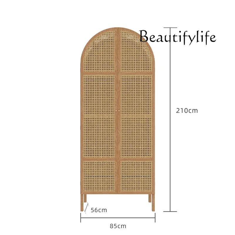 Zl متوسطة الروطان خزائن تخزين المحمولة ملابس حريمي خزائن خزانة غرفة النوم المنظم مفتوحة Armario دي روبا أثاث غرفة نوم