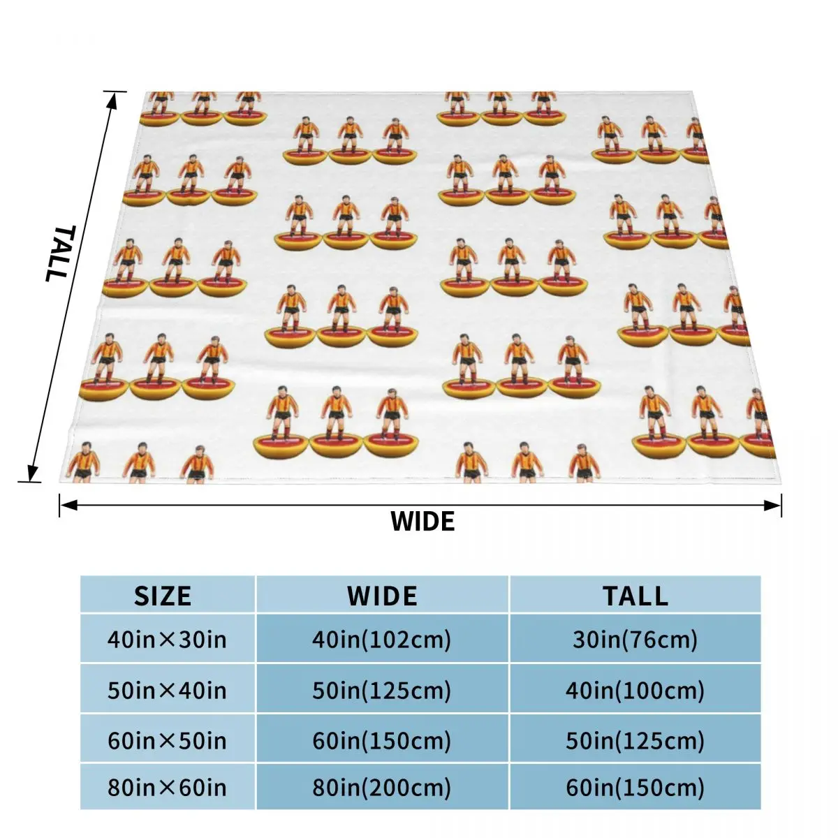 Classic Partick Thistle subbuteo players Throw Blanket Camping Blanket Baby Blanket
