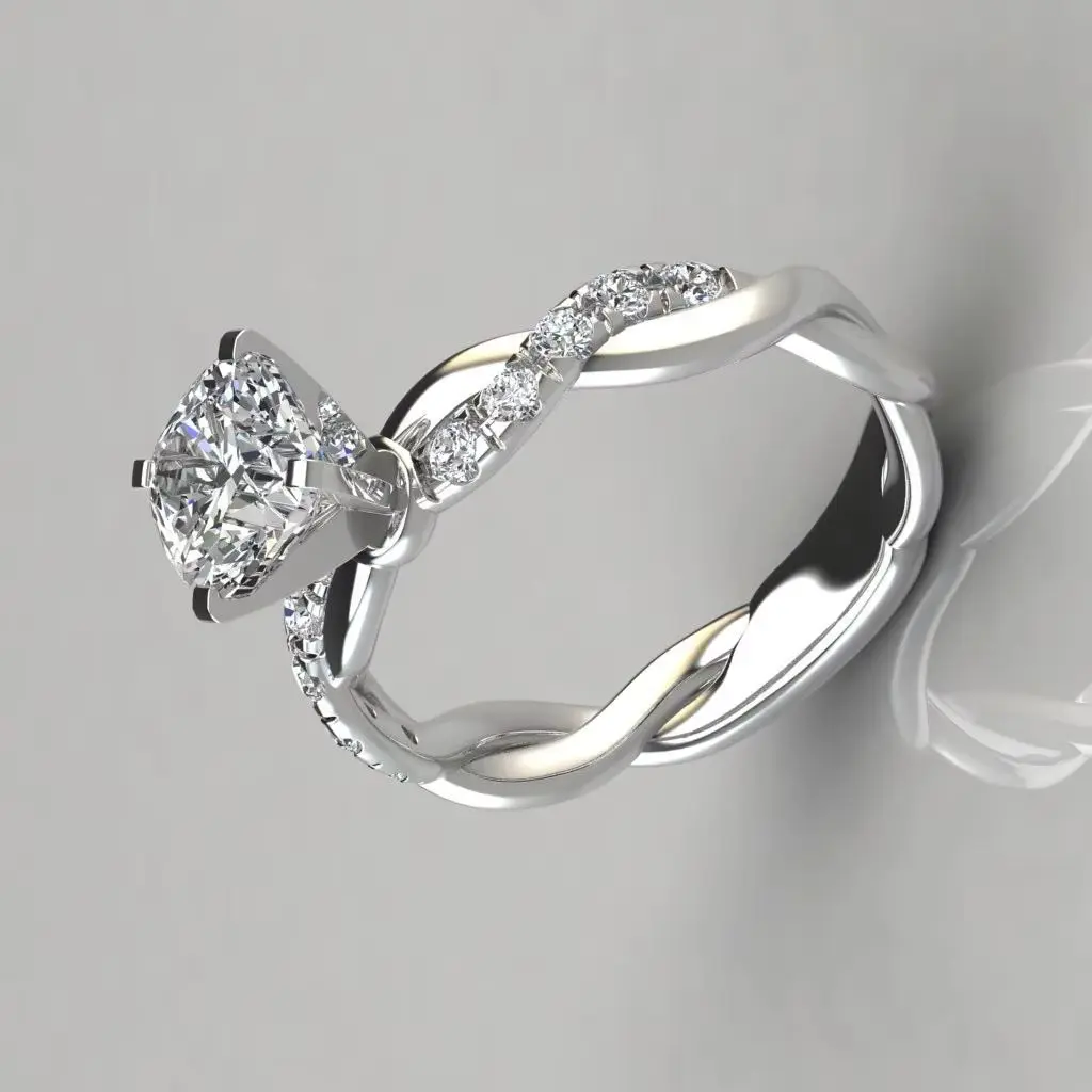 Newly Gold Plated Two-color Diamond Ring | Light Luxury Wedding Ring For Women | Engagement Ring