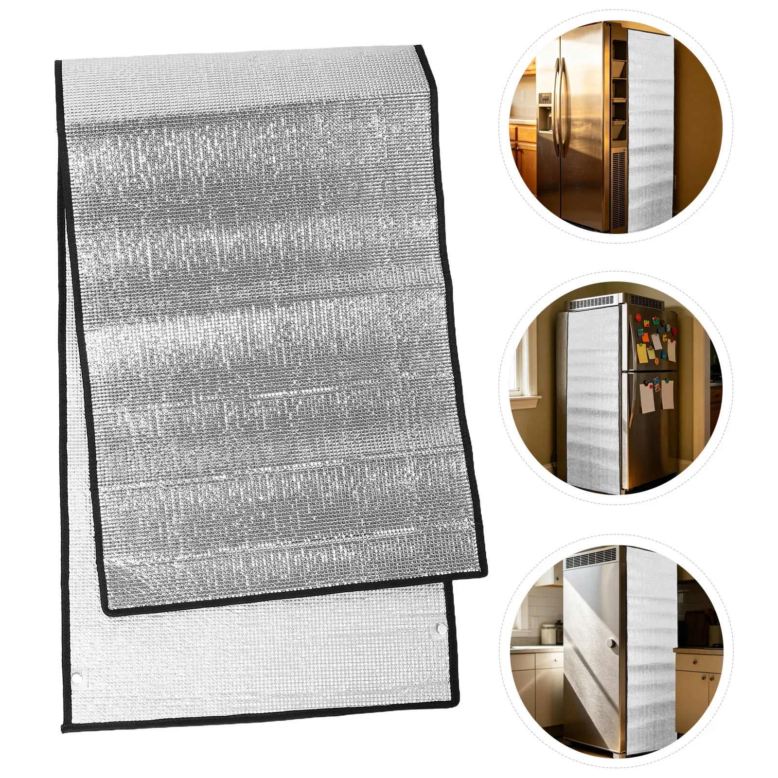 Outdoor Fridge Cover Icebox Side Panel Uv Resistant Aluminum Film Insulated Upright Freezer Blanket 170x50cm Weatherproof