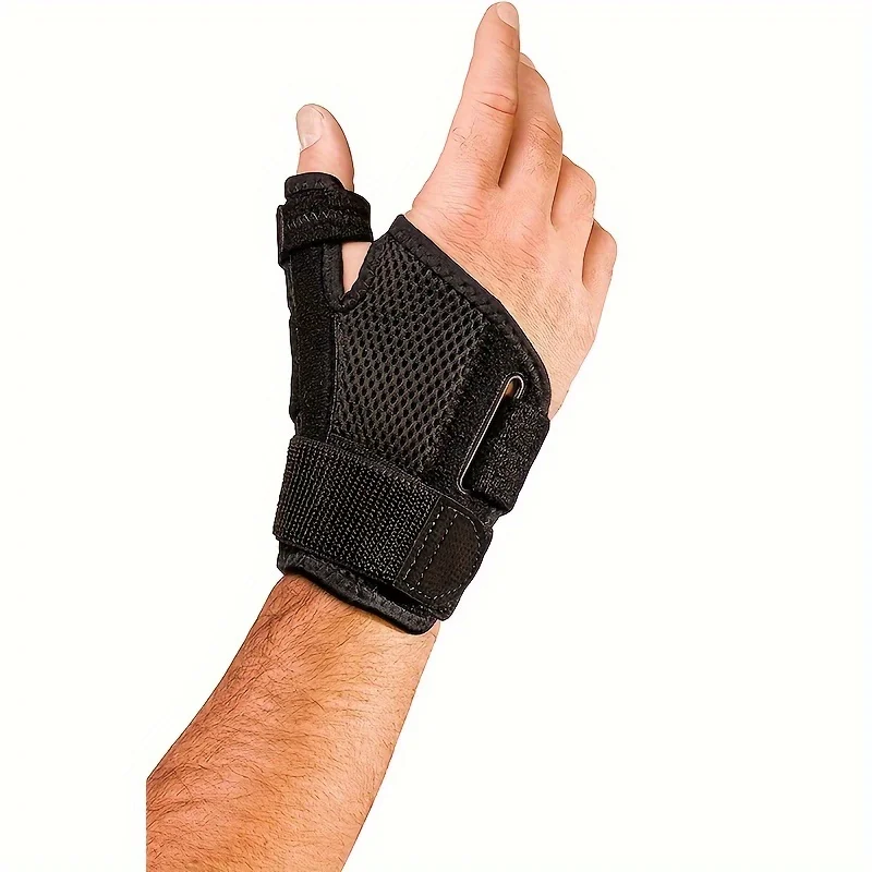 Férula de muñeca y pulgar de doble cara transpirable, para artritis, tendinitis, esguinces, soporte del túnel carpiano