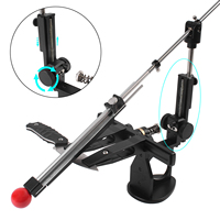 toohr5 Knife Sharpener Professional Aluminium Fixed Angle Sharpening Frame with Whetstone High Precision Grinder Sharpening Tool