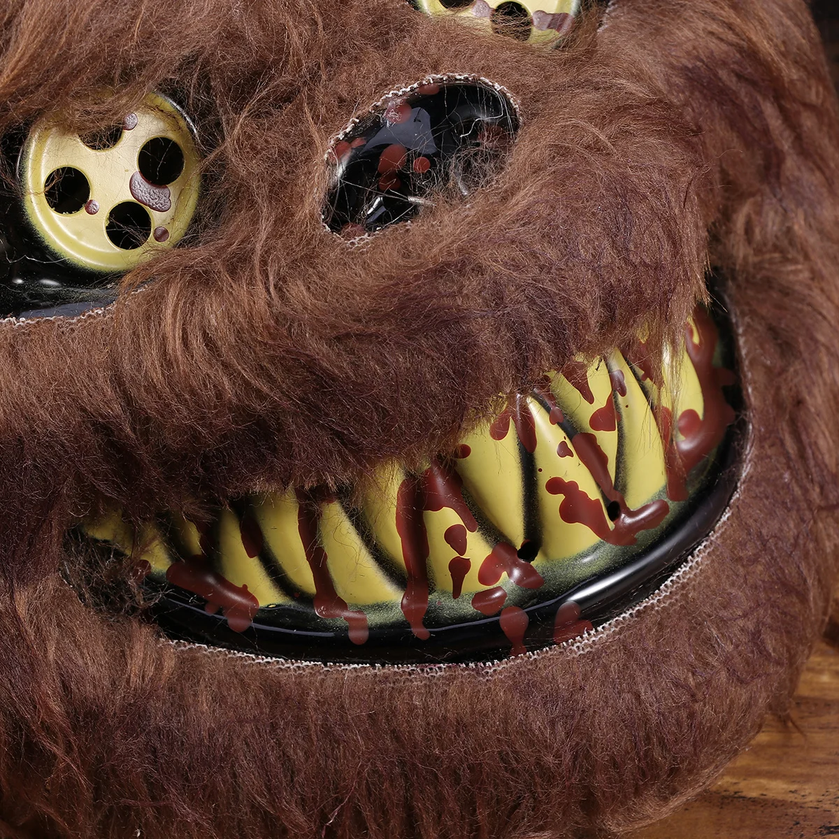 

Bear Head Mask Brown Premium Material Horror Party Prop for Halloween Costume Performance Dress Up Mysterious Atmosphere
