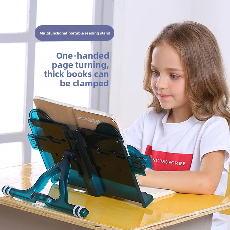 Cute Animal Bear Cat Shaped Book Holder Kids Adults Universal Desktop Reading Stand Book Clip Bookend Organizer