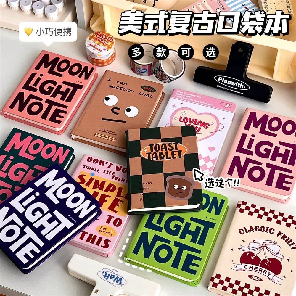 

American Retro A7 Mini Notebook Portable Pocket Notepad Memo Diary Planner Agenda Organizer Office School Stationery 96 Sheet