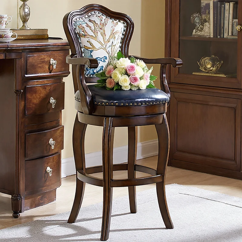 

Уникальные скандинавские барные стулья с деревянными ножками, современные эргономичные обеденные стулья, роскошные коричневые стулья для столовой, элитная мебель