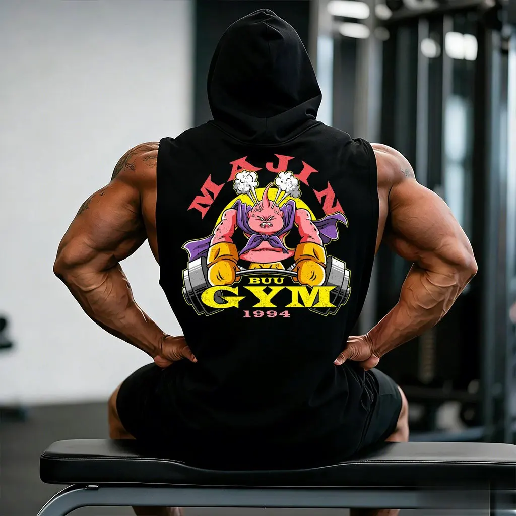 Dragon Ball Majin Buu Gym Anime Tank Top Men Sleeveless Workout Shirt Fitness Vest Muscle Tee 2026 Summer Y2k Gymwear Streetwear