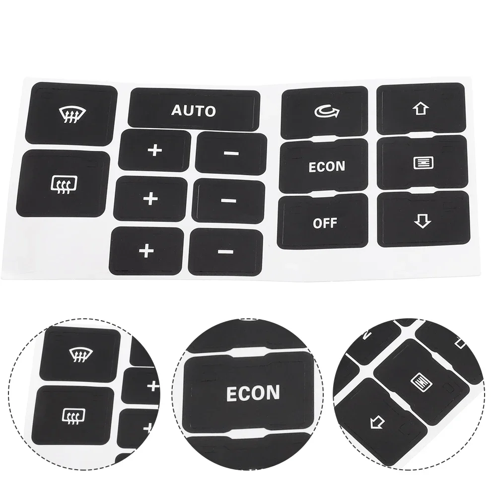 

High Quality A/C Dash Button Repair Kit Anti Scrath Black Car Accessories Decoration Interior Protective Cover