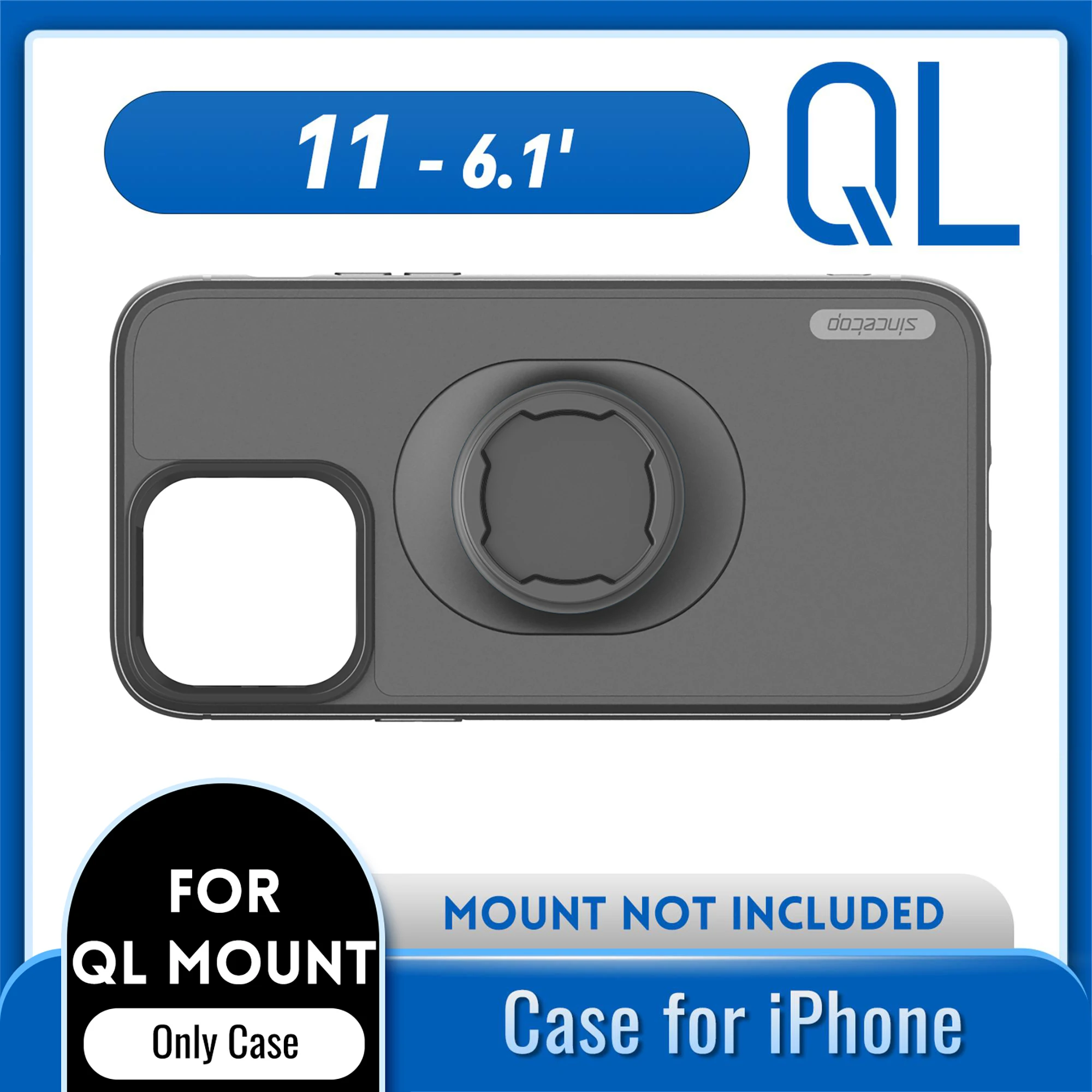 Fahrradhalterung für iPhone 17 16 15 14 13 12 11 8 X Pro Max Plus SE Mini – Lock-in-Design-Hülle passend für Quad-Style Fahrrad-/Motorradhalterung