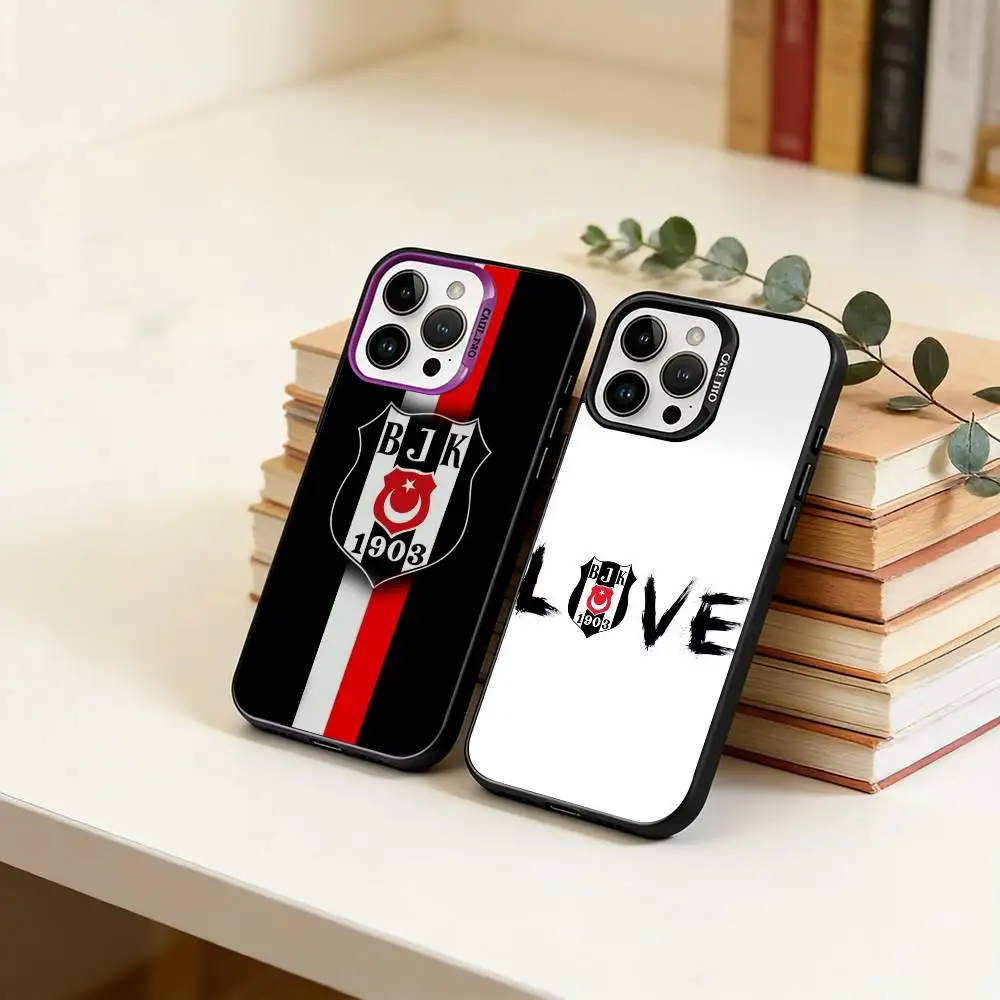 Fashion Besiktas BJK-1903  Phone Case For iPhone 17,16,15,14,13,12,11 Plus,Pro Max,XS,Colored Silver Plated Inside Cover