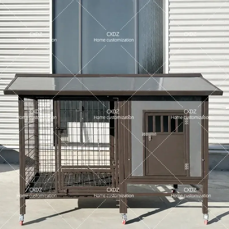 Large Outdoor Dog House Insulated Waterproof Luxury Kennel Villa Four Seasons Universal Pet Cage for Medium and Large Dogs